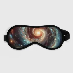 Маска для сна 3D Далёкая неоновая галактика - нейросеть