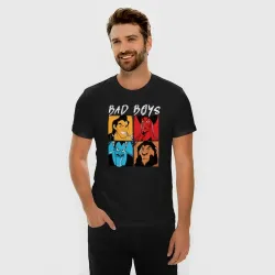 Мужская футболка хлопок Slim Bad boys - фото 2