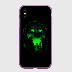 Чехол для iPhone XS Max матовый Шрам Король лев - крупно