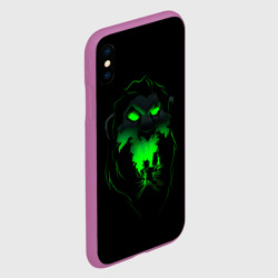 Чехол для iPhone XS Max матовый Шрам Король лев - крупно - фото 2