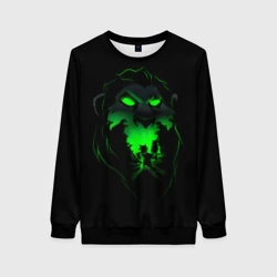 Женский свитшот 3D Шрам Король лев - крупно