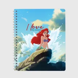 Тетрадь Ariel I love the ocean - русалка - beautiful big pictures