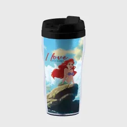 Термокружка-непроливайка Ariel I love the ocean - русалка - beautiful big pictures
