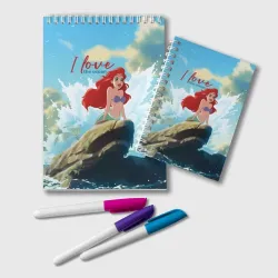 Блокнот Ariel I love the ocean - русалка - beautiful big pictures