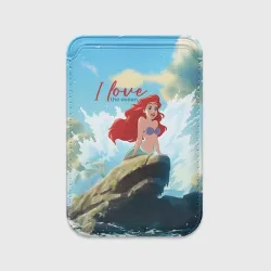 Картхолдер Magsafe магнитный Ariel I love the ocean - русалка - beautiful big pictures