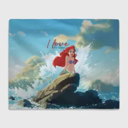 Плед 3D Ariel I love the ocean - русалка - beautiful big pictures