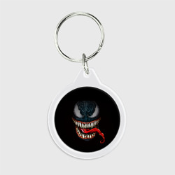 Брелок круглый Веном зубастый голова для косплея