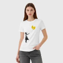 Женская футболка хлопок Wu-Tang Banksy - фото 2