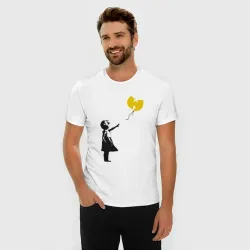 Мужская футболка хлопок Slim Wu-Tang Banksy - фото 2
