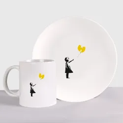 Набор: тарелка + кружка Wu-Tang Banksy