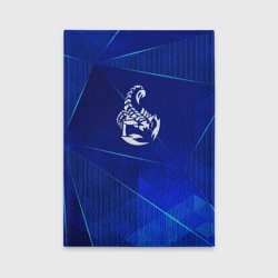 Обложка для автодокументов Scorpions blue poly