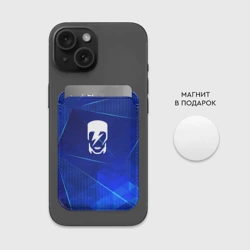 Картхолдер Magsafe магнитный David Bowie blue poly - фото 2