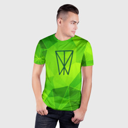 Мужская футболка 3D Slim Within Temptation green poly - фото 2