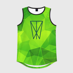 Мужская спортивная майка 3D Within Temptation green poly