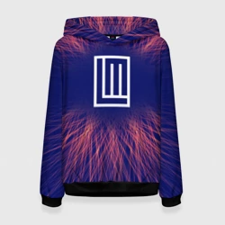 Женская толстовка 3D Lindemann red energy