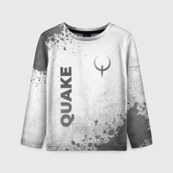 Детский лонгслив 3D Quake - white gradient вертикально