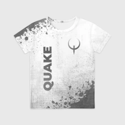 Детская футболка 3D Quake - white gradient вертикально