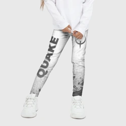 Детские леггинсы 3D Quake - white gradient вертикально - фото 2