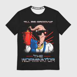 Мужская футболка 3D Jim - worminator