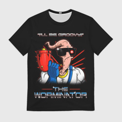 Мужская футболка 3D Jim - worminator