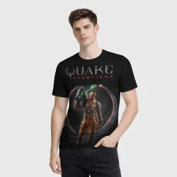Мужская футболка 3D Quake champions - Visor - фото 2