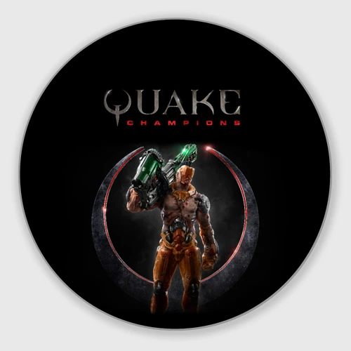 Круглый коврик для мышки Quake champions - Visor