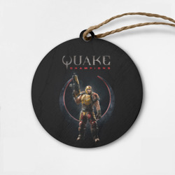 Деревянная игрушка круг Quake champions - Ranger 