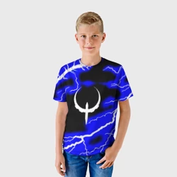 Детская футболка 3D Quake молнии шторм - фото 2