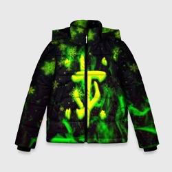 Зимняя куртка для мальчиков 3D Doom кислотный снег в огне лого