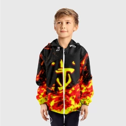 Детская ветровка 3D Doom огненное лого - фото 2