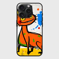 Чехол силиконовый для Apple iPhone 15 Pro Мax матовый Смешные зверята