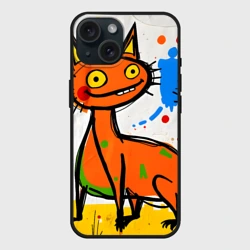 Чехол силиконовый для Apple iPhone 15 матовый Смешные зверята