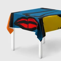 Скатерть 3D Арт с лицами