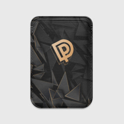 Картхолдер Magsafe магнитный Deep Purple golden poly