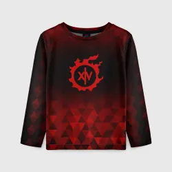 Детский лонгслив 3D Final Fantasy red poly