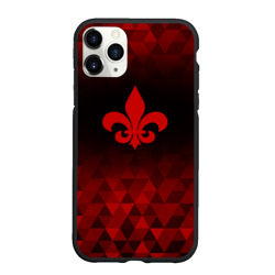 Чехол для iPhone 11 Pro Max матовый Saints Row red poly