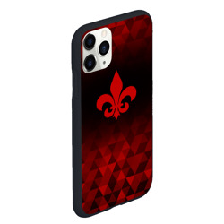 Чехол для iPhone 11 Pro Max матовый Saints Row red poly - фото 2