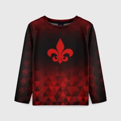 Детский лонгслив 3D Saints Row red poly