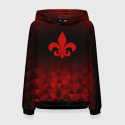 Женская толстовка 3D Saints Row red poly