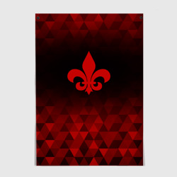 Постер Saints Row red poly