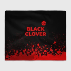 Плед 3D Black Clover - red gradient посередине
