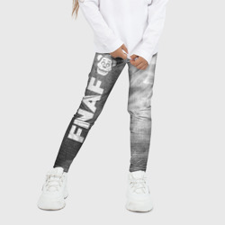 Детские леггинсы 3D FNAF - grey gradient по-вертикали - фото 2