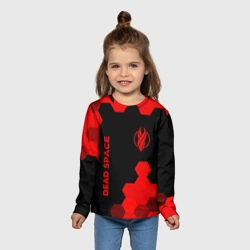 Детский лонгслив 3D Dead Space - red gradient вертикально - фото 2