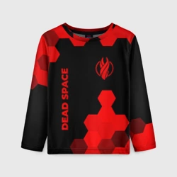 Детский лонгслив 3D Dead Space - red gradient вертикально