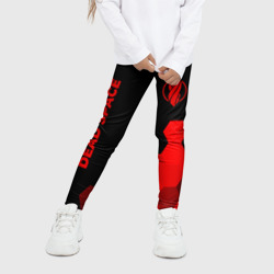 Детские леггинсы 3D Dead Space - red gradient вертикально - фото 2