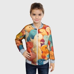 Детский бомбер 3D Милые тиранозавры - фото 2