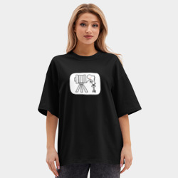 Женская футболка Oversize хлопок premium Старый фотоаппарат - фото 2