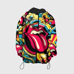 Детская куртка 3D Rolling Stones logo - pop art pattern - фото 2