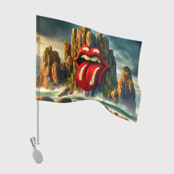 Флаг для автомобиля Rolling Stones - sea rocks