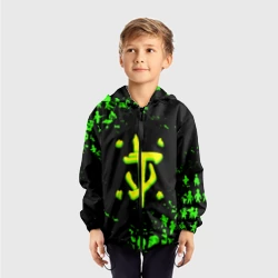 Детская ветровка 3D Doom x fallout кислотное лого - фото 2